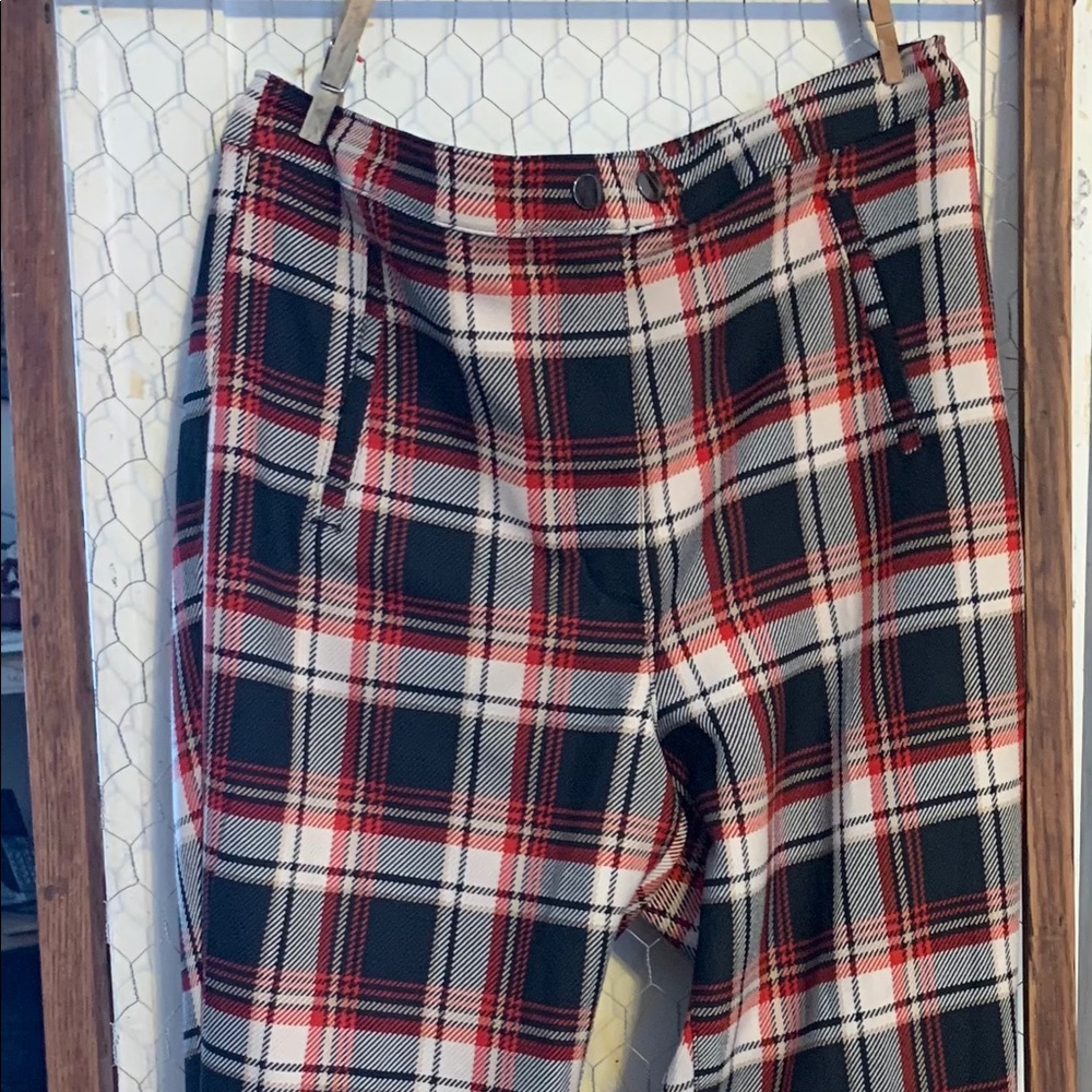 H&M fun plaid skinny comfy pants